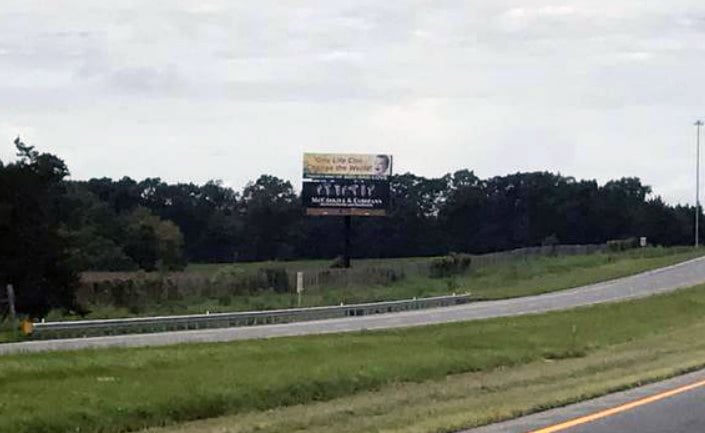 I-10 east of Bonifay Exit 112 - South Side of Interstate - Top Panel. E/F CR Media