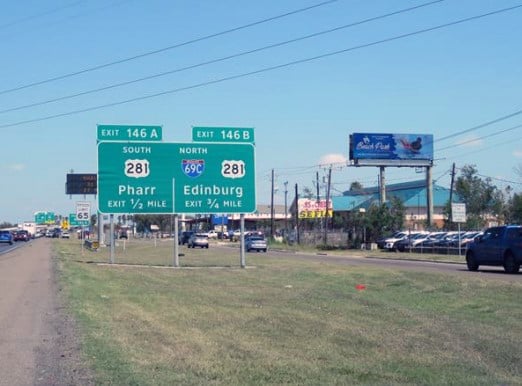 Location photo for I-2 near Pharr Town Center (Pharr)