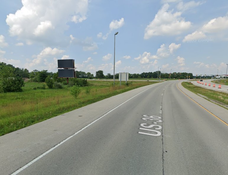 US Hwy 36 370 ft w/o Harristown Blvd N/S, W/F Media