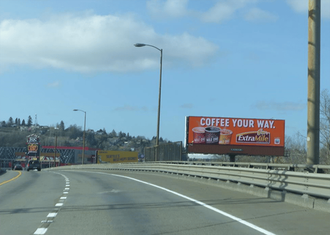 Billboard in Seattle, WA