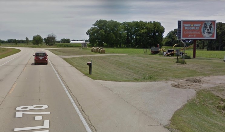 Hwy 78 420 ft w/o 2720th St S/S, W/F Media