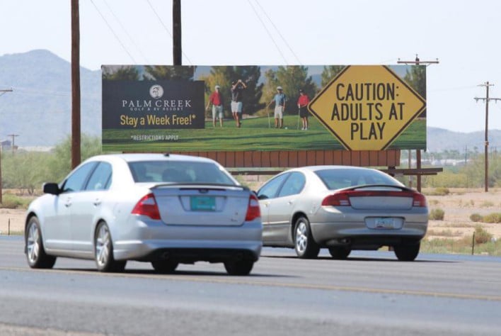 Billboard near Country Thunder Arizona