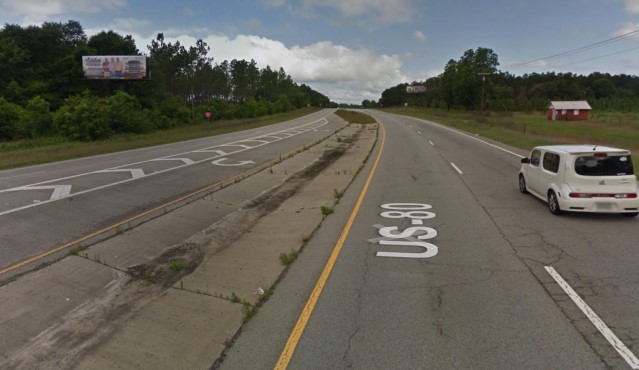 Hwy 80 0.55 mi E/O Williams Rd SS, E/F Media