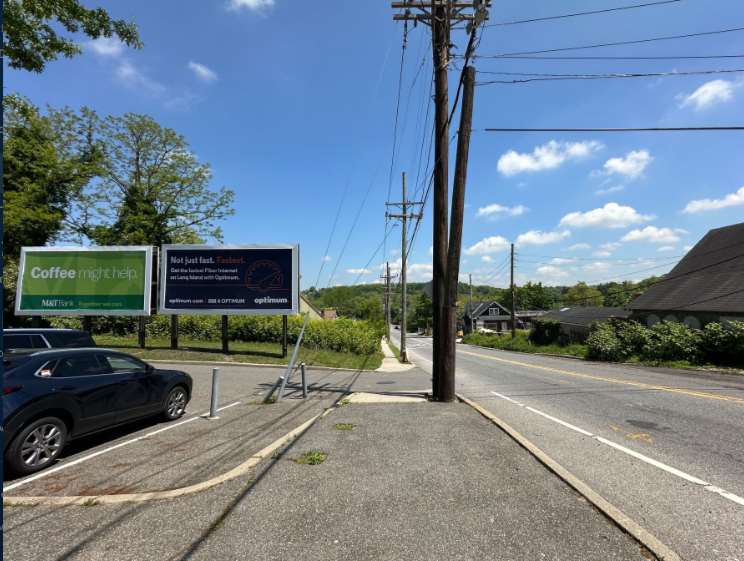 Greenvale, Glen Cove, Sea Cliff area: Sea Cliff Rd at RR station, facing RR station and west Media