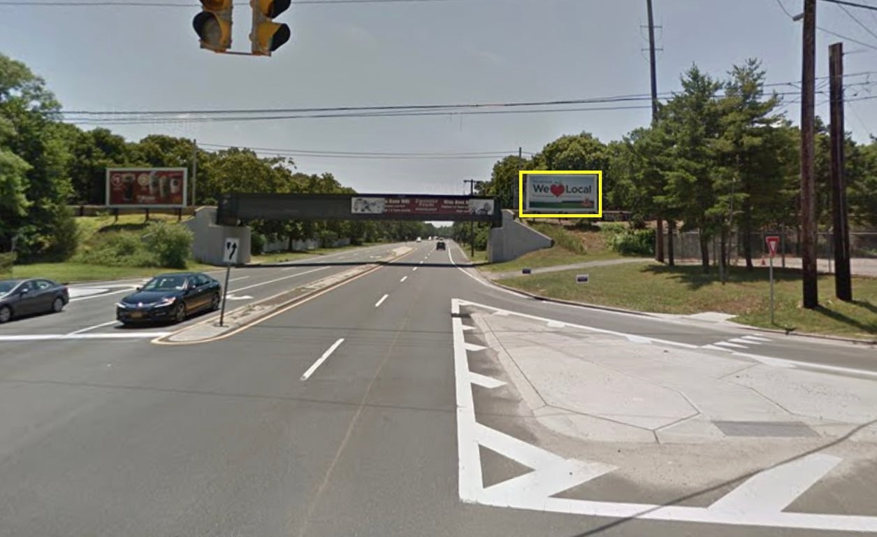 on North Ocean Ave, south of Long Island Ave, northwest side, facing north Media