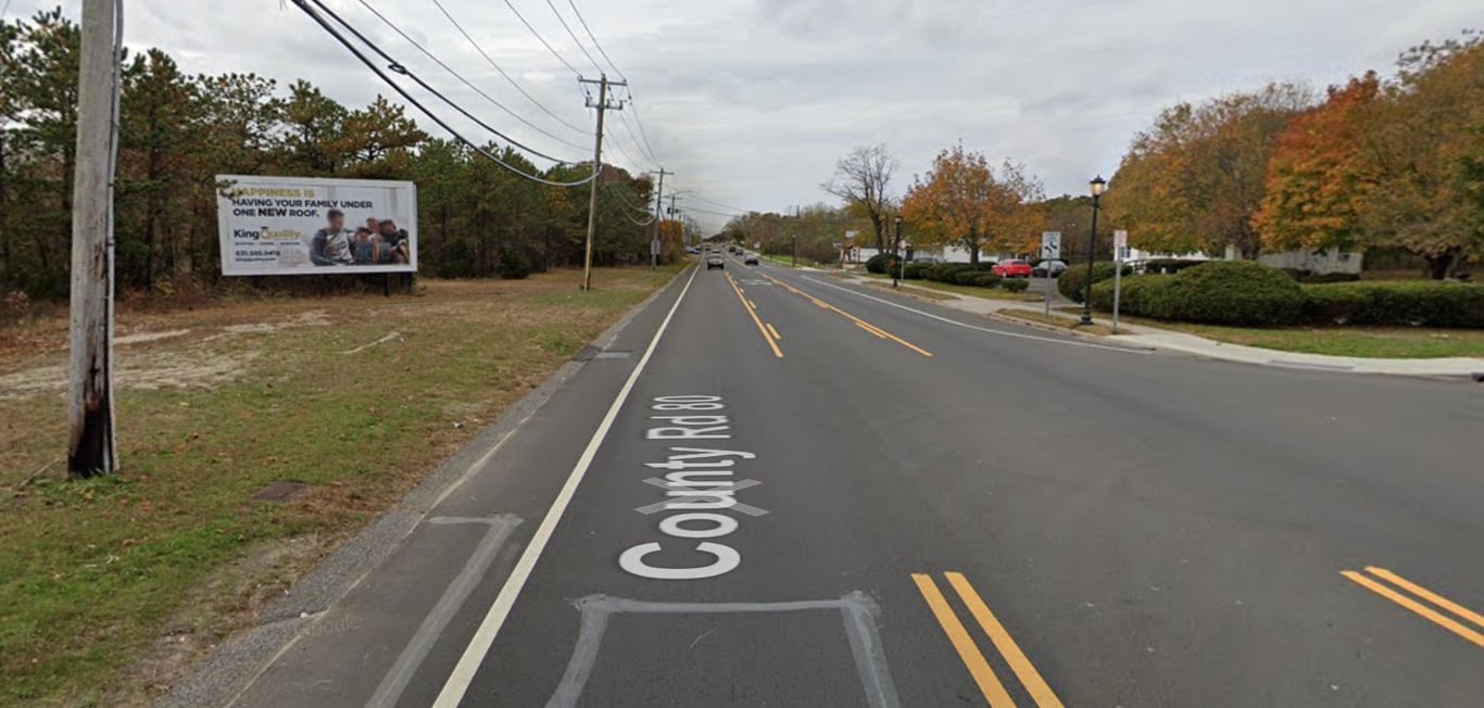 south side Route 27A, 30' west of Post Ave., facing east Media