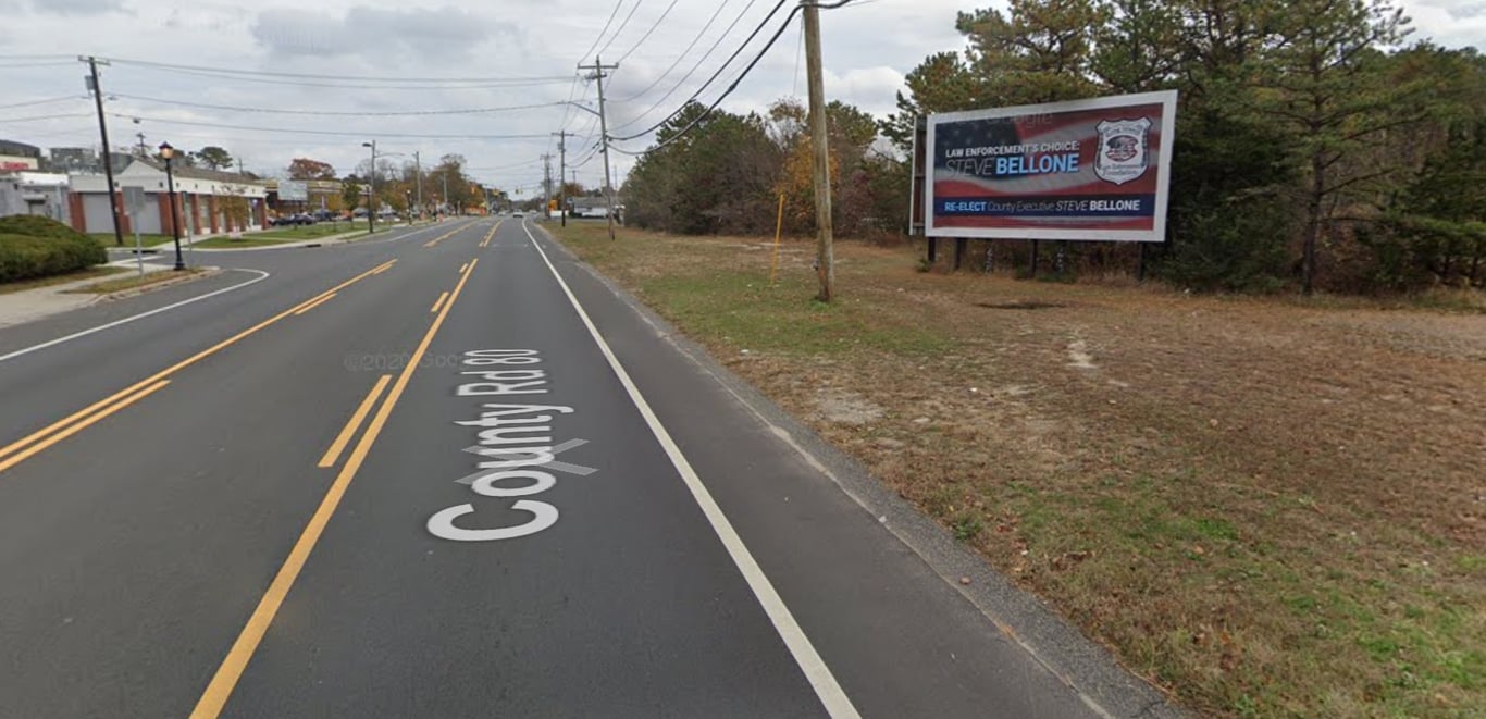 south side of Route 27A, 30' west of Post Ave, facing west Media