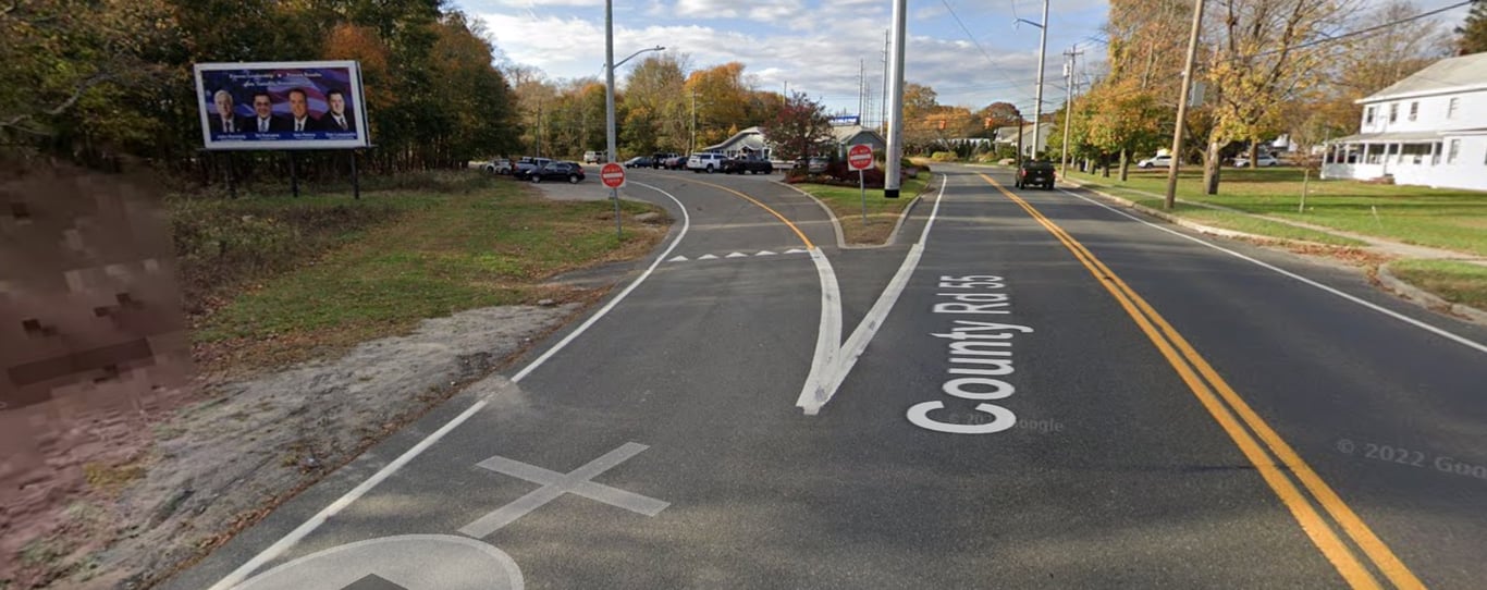 west side Eastport Manor Rd, north of Route 27A, facing east Media