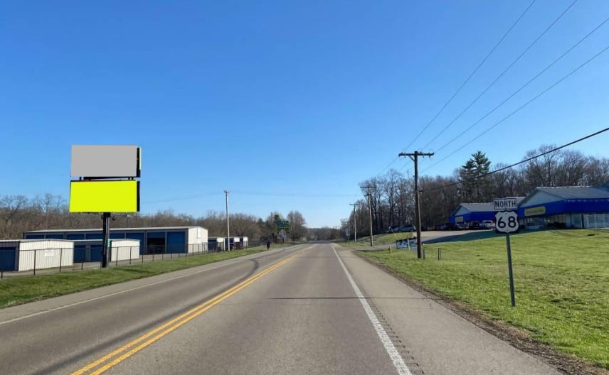 Visible to traffic heading to and from Xenia and Yellow Springs. Media