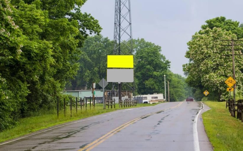 Visible to traffic heading to and from Xenia. Media