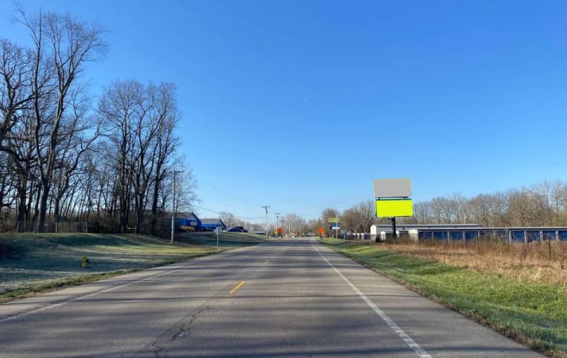 Visible to traffic heading to and from Xenia and Yellow Springs. Media