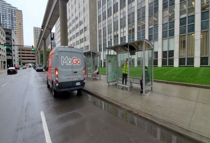 Location photo for Monument to Joe Louis “The Fist” (Detroit)