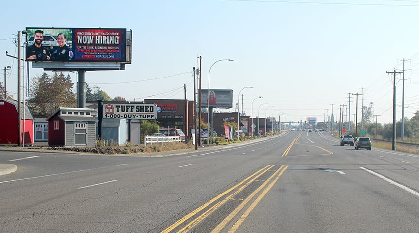 Location photo for SE Tualatin Valley Hwy near TV Highway Marketplace, Reedville (Hillsboro)