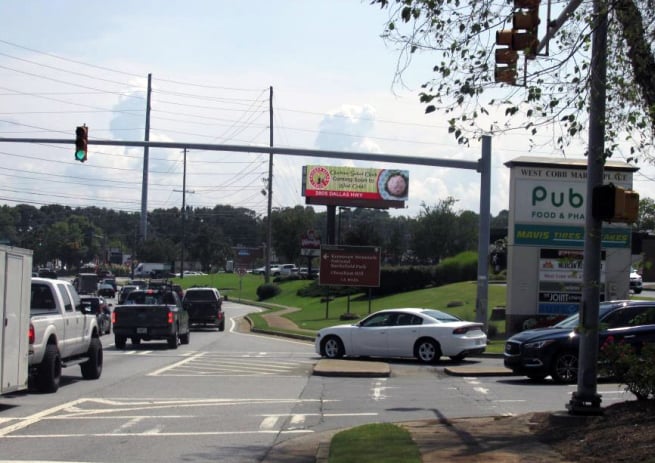 Location photo for W/S Barrett Pkwy N/O Dallas Hwy RHR F/N ( Wendy's)