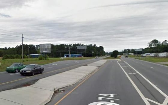 Us74, 800' West Of Springs Hill Rd. Laurel Hill Nc In Scotland County.