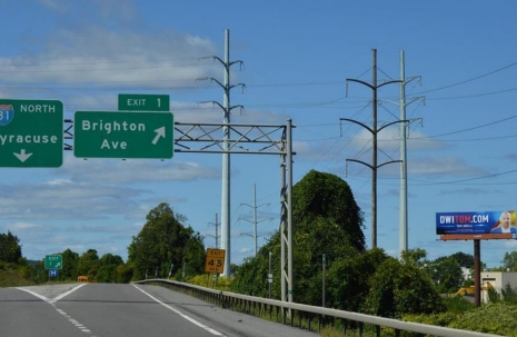 Location photo for I-481 near Ainsley Dr & SU Physical Plant, Eastside (Syracuse)