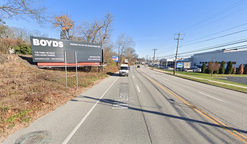 Location photo for W Lancaster Ave near Lancaster Av & Valley Forge Rd - FS (Devon)