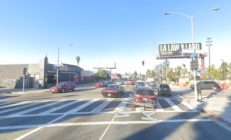 Location photo for W Martin Luther King Jr Blvd near Exposition Marketplace, South Los Angeles (Los Angeles)