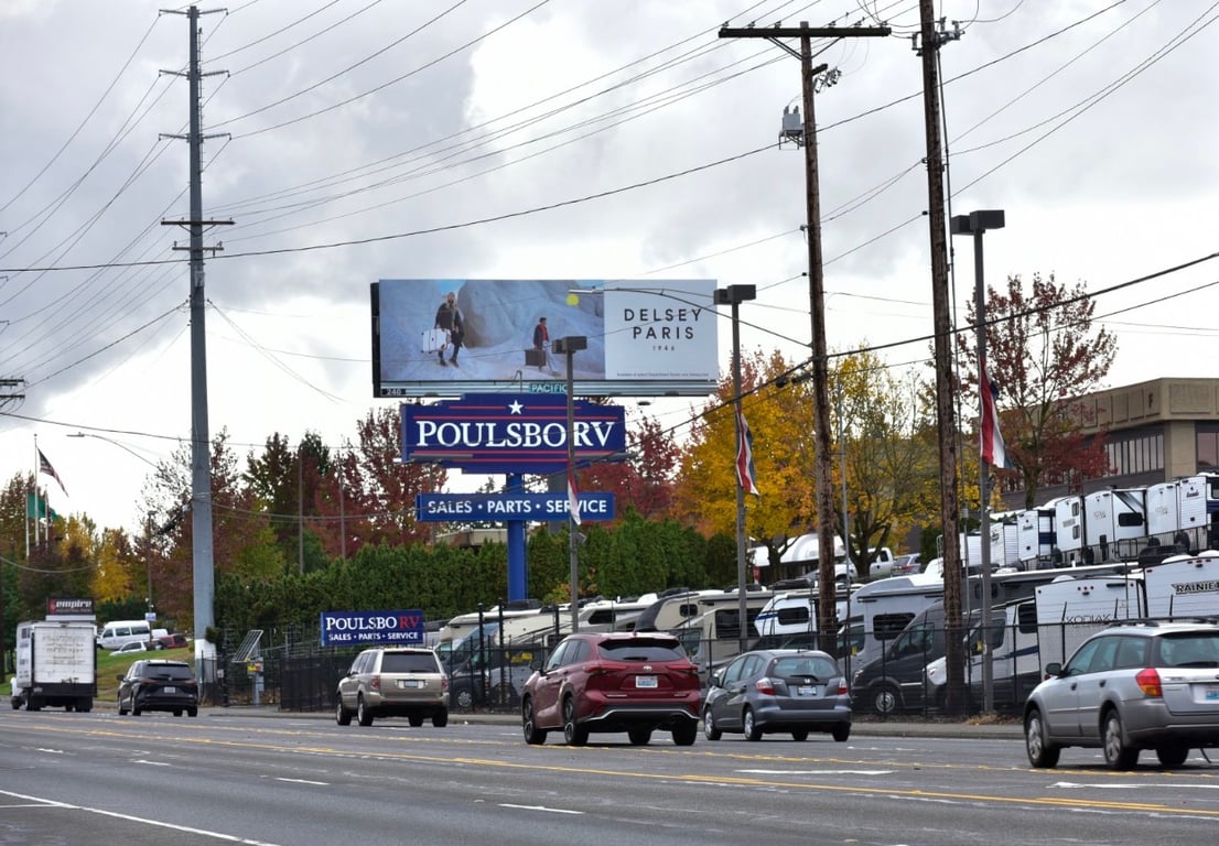 US Highway 99 1392 ft N/O Gibson Rd WS, N/F Media