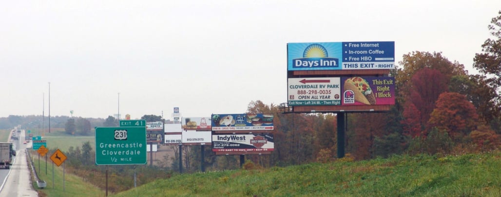S/S of I-70 at MM 40.20, W/F - Top Panel Media