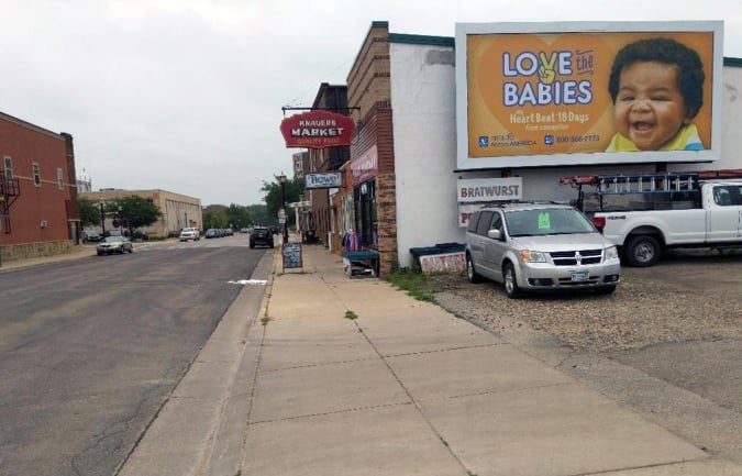 1st Ave. NW 245 ft W/O Main St. SS Media