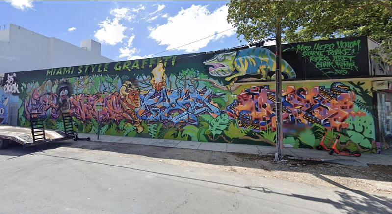 Location photo for N Miami Ave near Sons of narcos murals in wynwood, Wynwood (Miami)