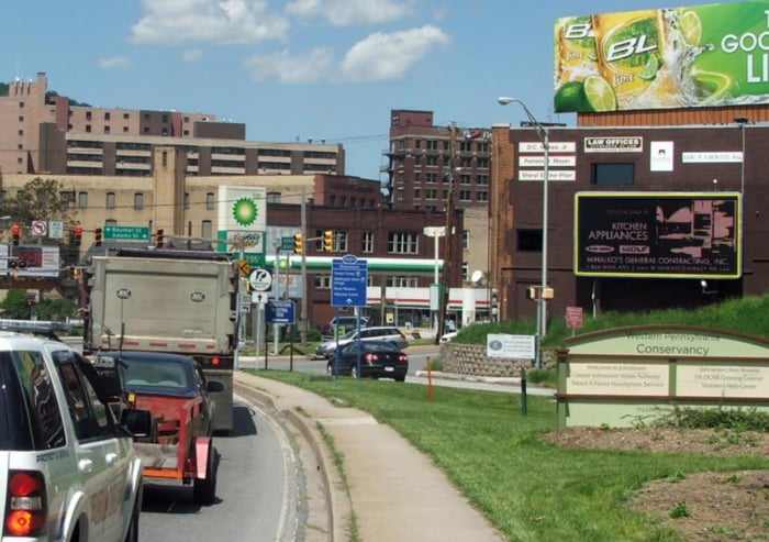 Location photo for Adams St near St. John Gualbert Cathedral (Johnstown)