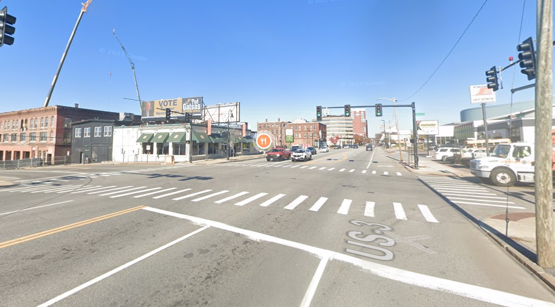 Location photo for Elm St near Market Basket (Elm), Downtown (Manchester)