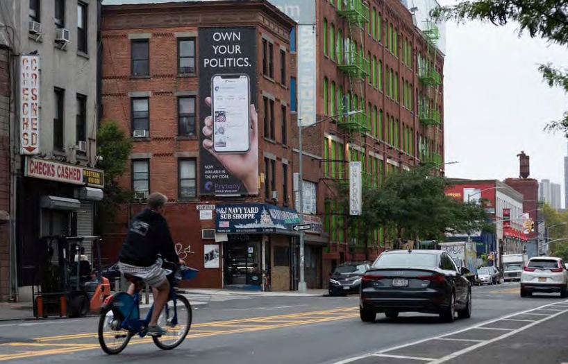 Location photo for Flushing Ave near Pratt Institute Research Yard, Brooklyn (Kings County)