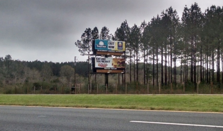 Location photo for I-10 west of Chipley Exit 120 - W/F RR - Top panel