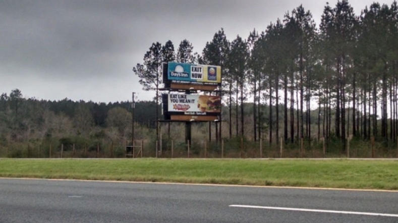 Location photo for I-10 west of Chipley Exit 120 - W/F RR - Bottom panel