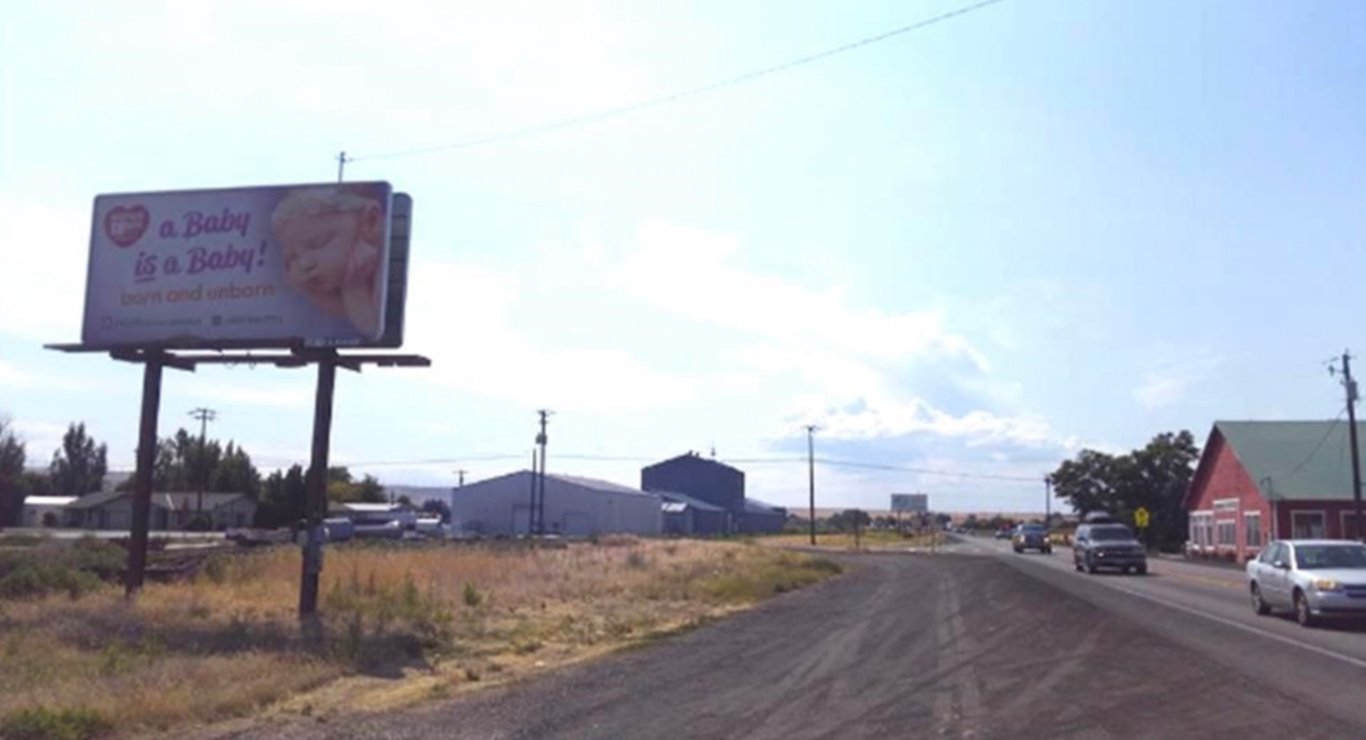 Billboard near Pendleton Round-Up