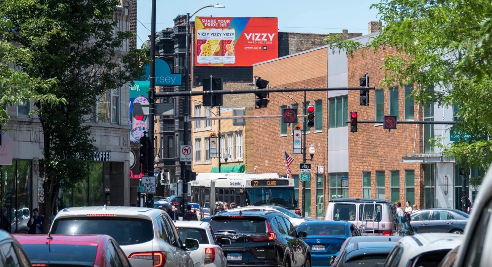 Location photo for N Clark St near Halsted & George, Lake View East (Chicago)
