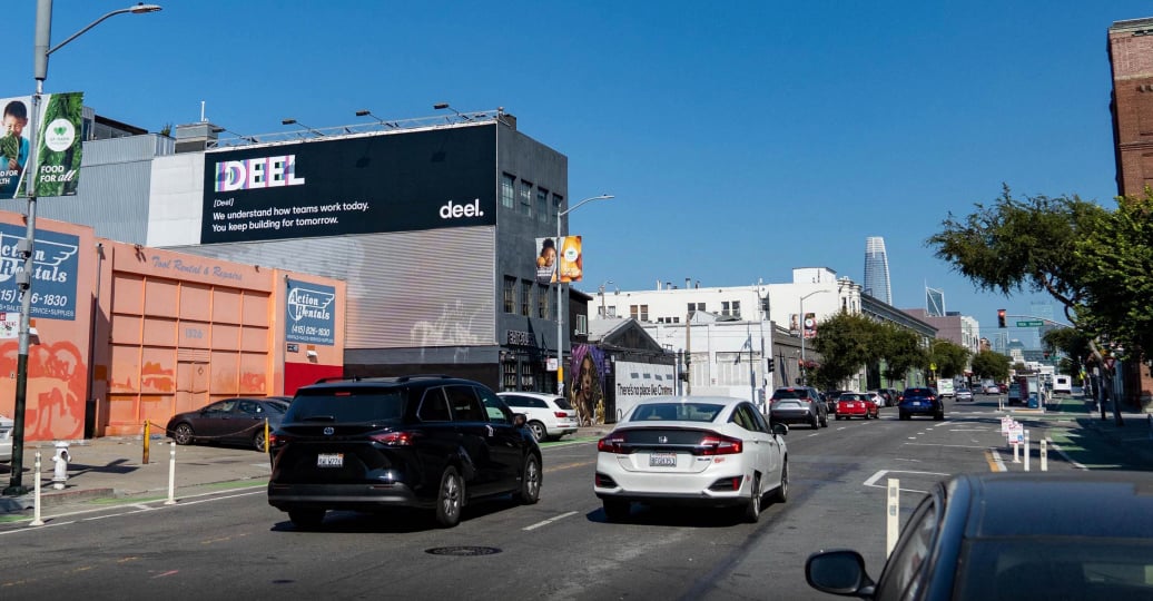 Billboard near San Francisco Pride