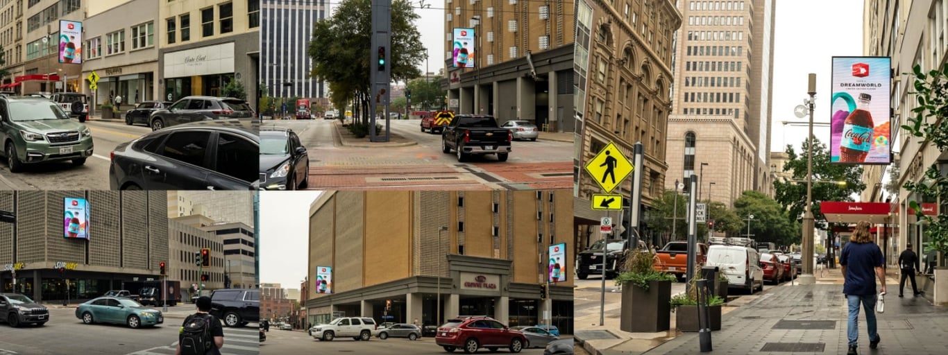 Location photo for Main St near Giant Eyeball, Dallas Downtown Historic District (Dallas)