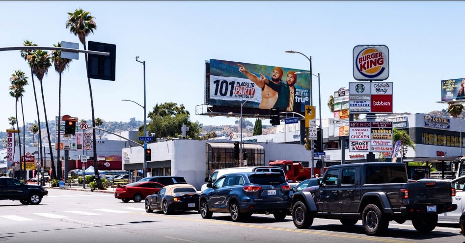 Location photo for W Sunset Blvd near Sunset & LaBrea, Central LA (Los Angeles)