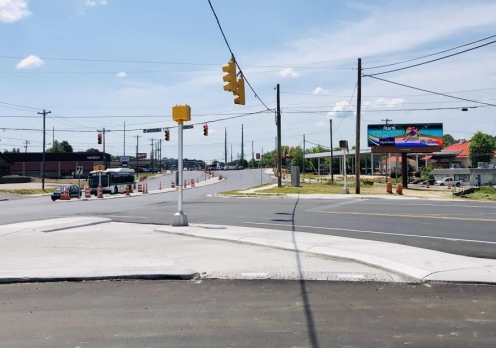 Location photo for Concord Pkwy N near Rider Transit Center - Green (Concord)