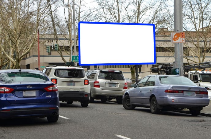 SW Taylor St N/S, ft E/O 12th Av, WB, F/E Media