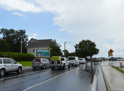 Billboard near Blue Angels Homecoming Air Show