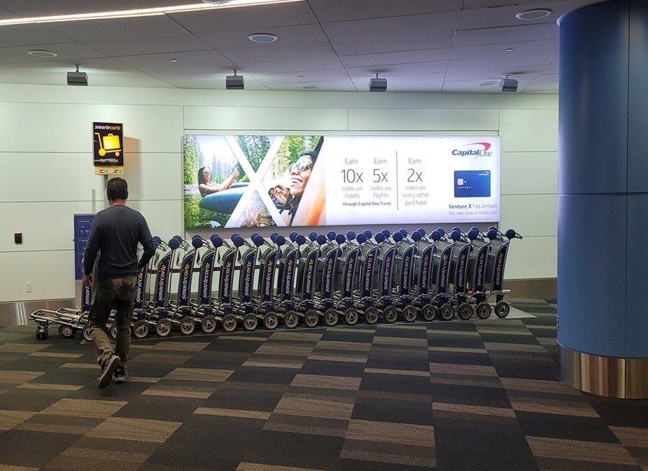 Lit Tension Fabric Display in Millbrae, CA