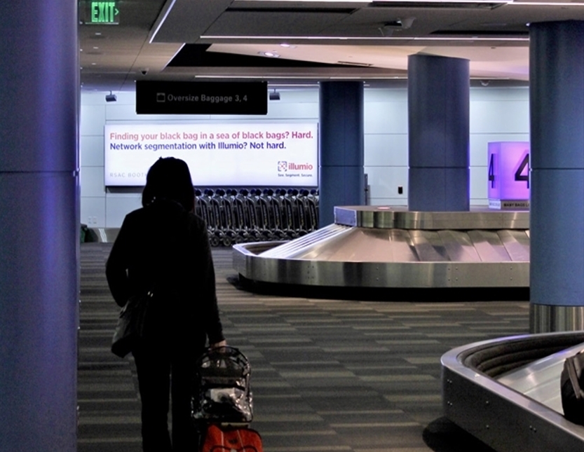 Lit Tension Fabric Display in Millbrae, CA