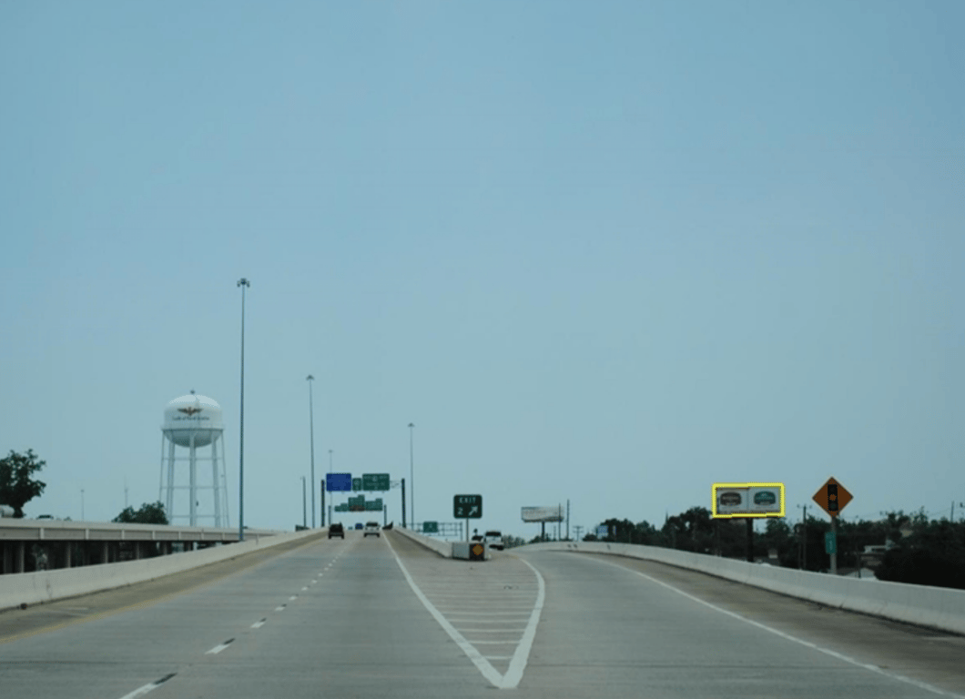 Billboard near Blue Angels Homecoming Air Show