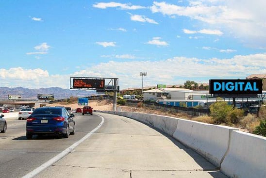 Location photo for E Russell Rd near EB Russell after Nellis (Las Vegas)