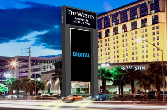 Location photo for NV-592 near Horseshoe/Paris Monorail Station (Las Vegas)