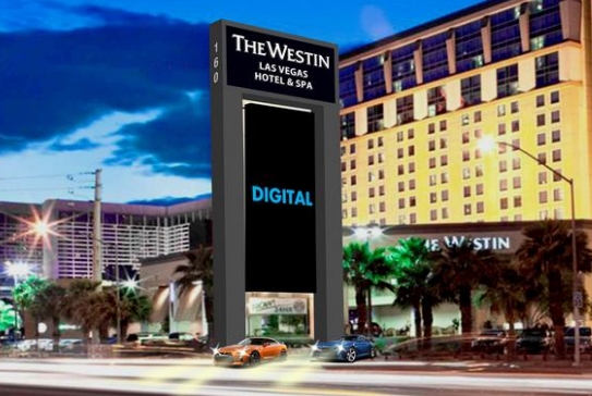 Location photo for NV-592 near Horseshoe/Paris Monorail Station (Las Vegas)