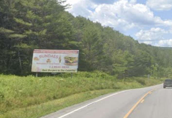 Roxbury, NY, Delaware County, Rt. 23 Near Oneonta (MM 1049), W/F