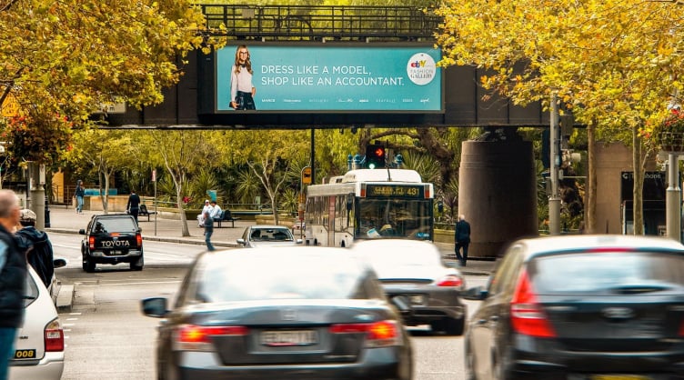 Billboard in Haymarket, NSW