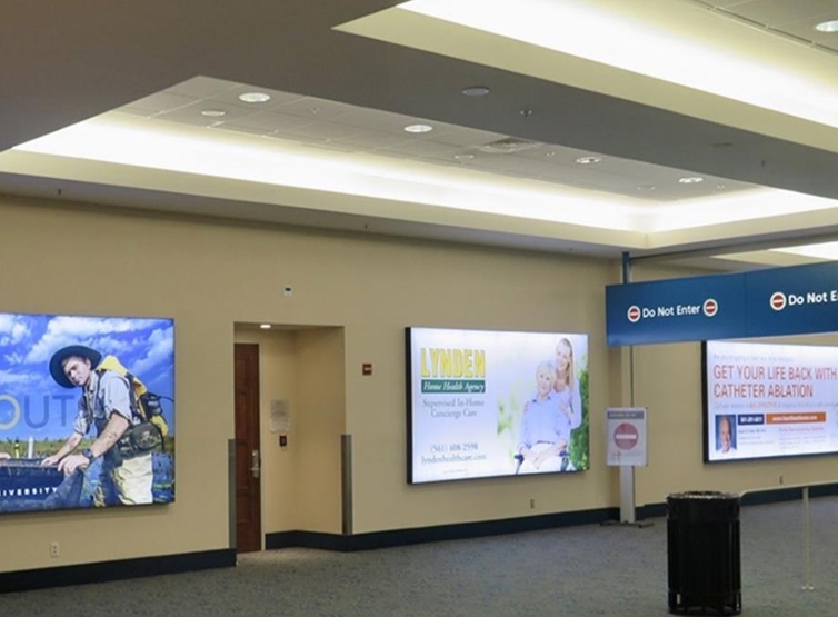 Concourses B and C - 2 Lit Tension Fabric Displays 