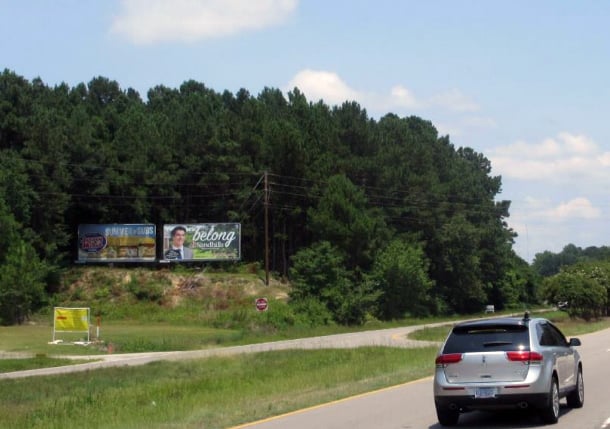 US 1 W/S 1.5 MILES S/O JCT. US 15-501 ( panel on the left)