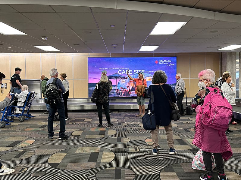 Baggage Claim Video Walls - Package of 7